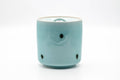 Tezumi — Japanese Mizusashi - Spotted Teal Porcelain Fresh Water Container - 1200ml — three-quarter view