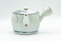Tezumi — Japanese Kyusu - Birds and Flowers Arita-yaki Debeso Teapot - 360ml — side view showing the spout