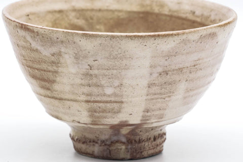 Japanese Matcha Bowl - 渡辺城山 Jōzan Watanabe - Beige Hagi-yaki Ido Chawan - 250ml
