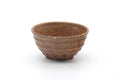 Tezumi — Japanese Teacup - Earthy Brown Geometric-shaped Yunomi - 240ml — front view from another angle