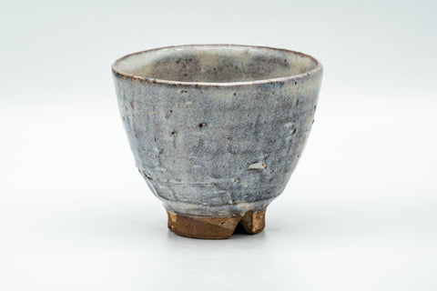 Japanese Teacups - Set of 4 Beige Drip-Glazed Hagi-yaki Yunomi- 120ml