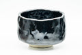 Japanese Matcha Bowl - Jet Black Glazed Wabi-Sabi Chawan - 300ml - Tezumi