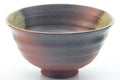 Tezumi — Japanese Matcha Bowl - Green Ash Glazed Stoneware Chawan - 500ml — tipped to show the interior