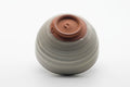 Tezumi — Japanese Matcha Bowl - Milky Grey White Glazed Spiraling Kiyomizu-yaki Chawan - 400ml — top-down view of the interior