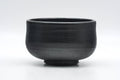Tezumi — Japanese Matcha Bowl - Dark Grey Glazed Chawan - 250ml — front view from another angle