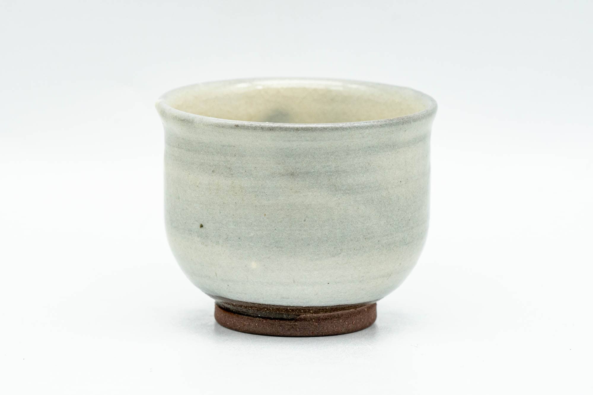 Japanese Teacup - Floral Grey Glazed Guinomi - 50ml