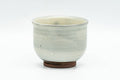 Japanese Teacup - Floral Grey Glazed Guinomi - 50ml - side view of the grey-glazed cup