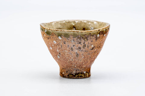 Japanese Teacup - Ash Green Glazed Shigaraki-yaki Guinomi - 40ml
