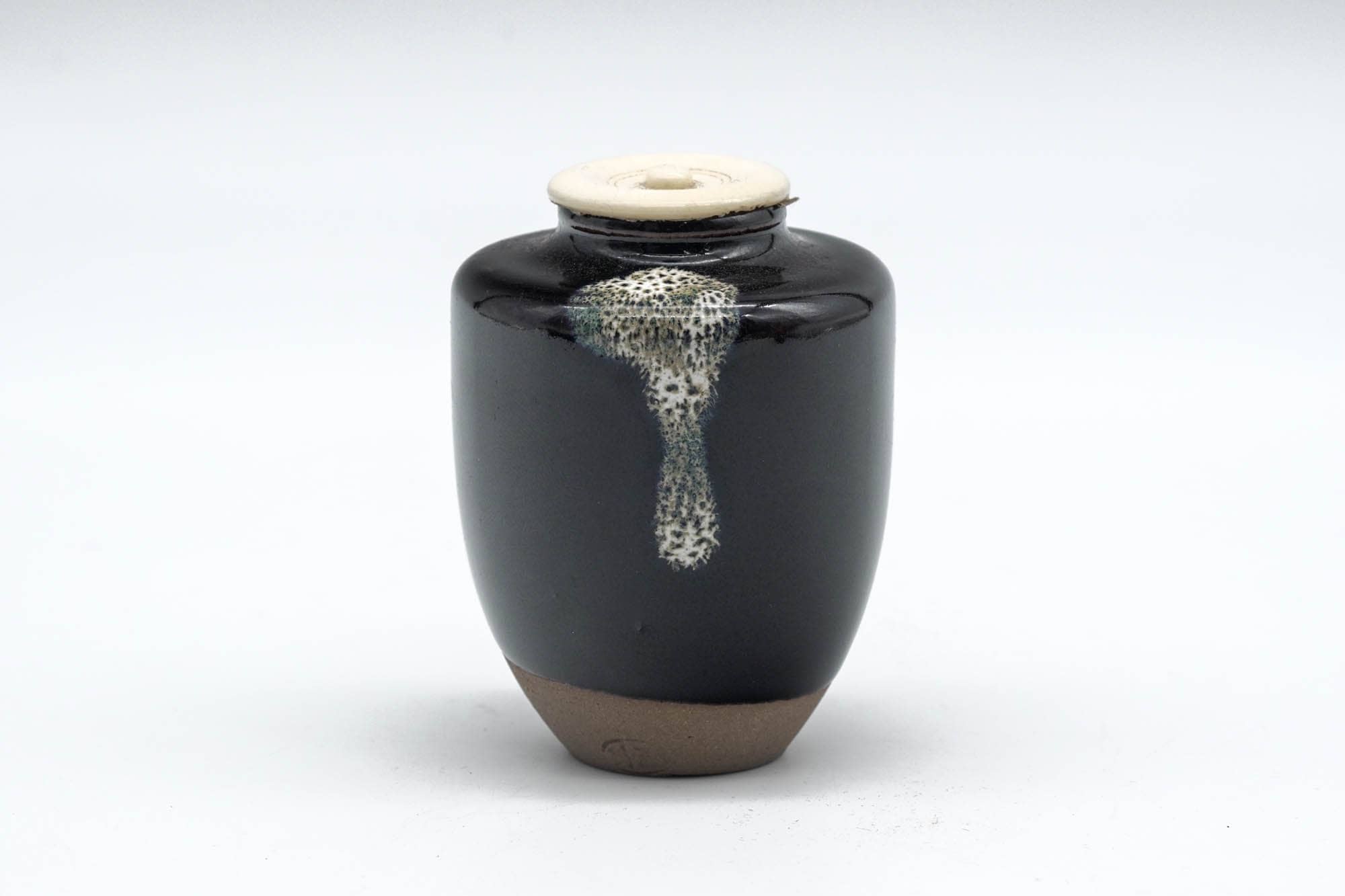 Japanese Chaire - 中村陶六 Touroku Nakamura - Kyo-yaki Katatsuki Tea Container with Shifuku