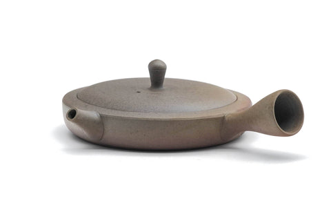 Wide Flat Yakishime Tokoname Teapot - 100ml