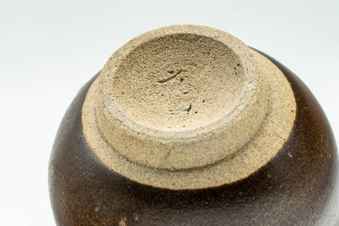 Japanese Teacup - Matte Brown Hare's Fur Glazed Guinomi - 35ml