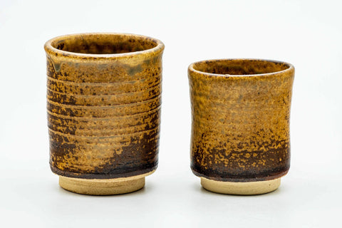 The pair from another angle, showing the size difference between the cups.