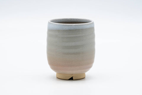 Japanese Teacup - Large Beige White Glazed Hagi-yaki Yunomi - 240ml