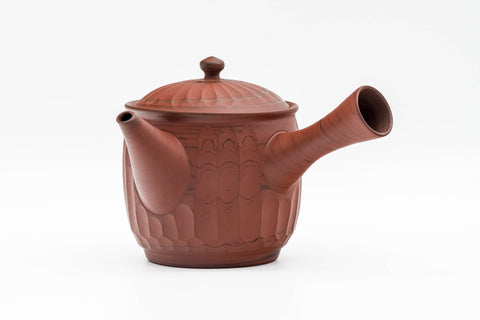 Faceted Red Nerikomi Tokoname Teapot - 350ml