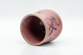 Tezumi — Japanese Teacup - Pink Purple Kanji Celadon Glazed Yunomi - 130ml — three-quarter view