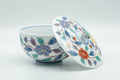 Japanese Teacup - Colourful Floral Arita-yaki Lidded Yunomi - 120ml - Tezumi