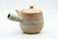 Japanese Kyusu - Beige Pink Spiraling Hagi-yaki Do-ake Teapot - 340ml - Tezumi