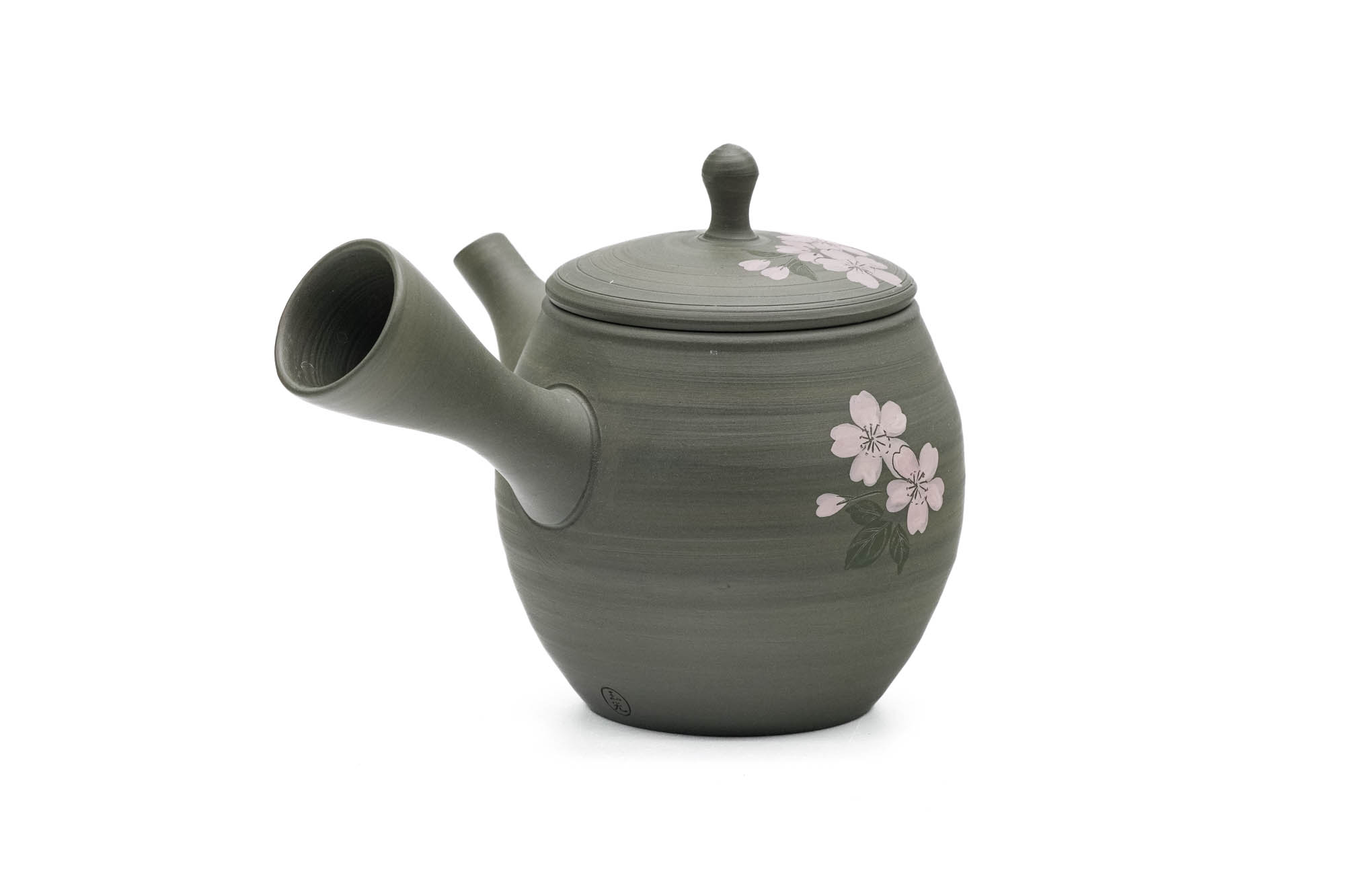 Japanese Kyusu - 玉光 Gyokko Kiln - Sakura Green Ryokudei Tokoname-yaki Teapot - 270ml