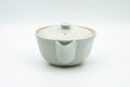 Japanese Houhin - Grey White Hakeme Ceramic Filter Handleless Teapot - 150ml - Tezumi