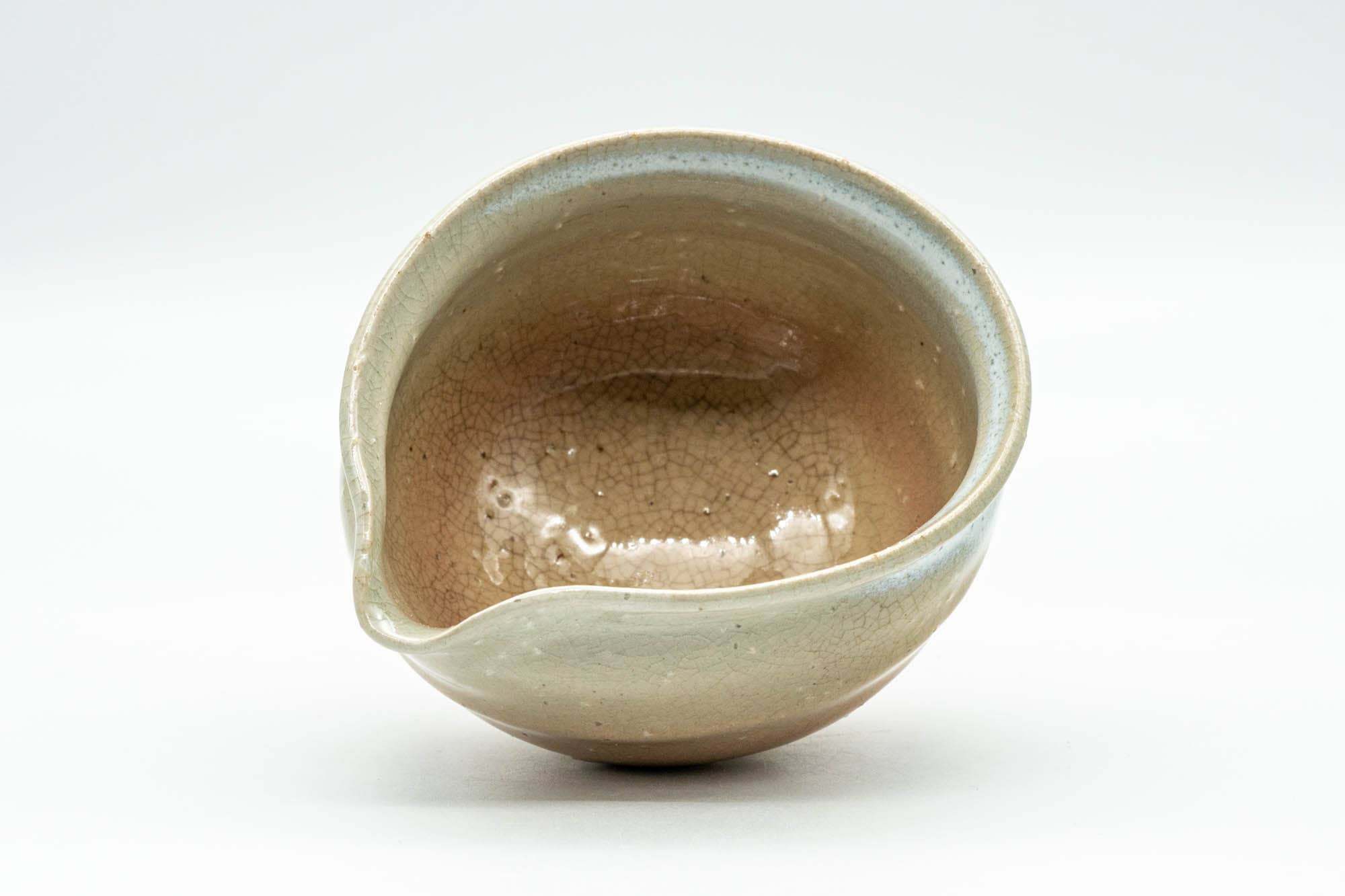 Japanese Katakuchi - Warm Beige Hagi-yaki Water Cooler - 125ml - Tezumi