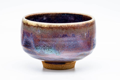 Japanese Matcha Bowl - 龍山 Tatsuyama - 里山窯 Satoyama Kiln - Yohen Cinnabar Glazed Chawan - 400ml