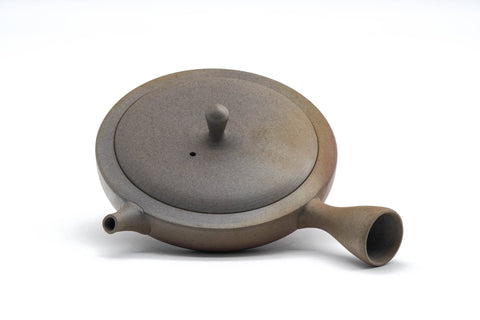 Wide Flat Yakishime Tokoname Teapot - 100ml