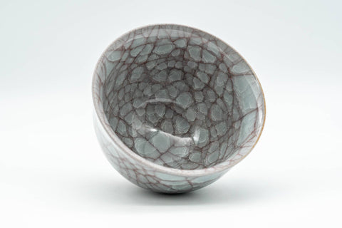 Japanese Teacup - 橘吉 Tachikichi - Grey Snowflake Glazed Yunomi - 140ml