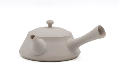 Trapezoidal White Tokoname Teapot - 200ml