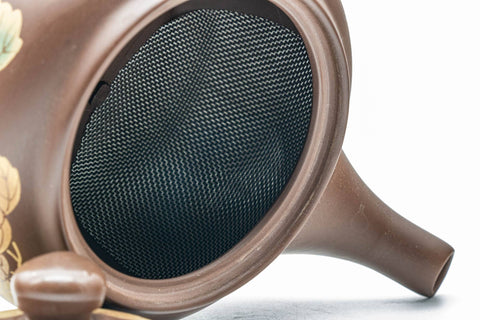 Japanese Tea Set - Grapevine Mesh Kyusu Teapot with 2 Meoto Yunomi Teacups