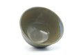 Tezumi — Japanese Matcha Bowl - Olive Green Drip-Glazed Komogai-nari Chawan - 500ml — three-quarter view