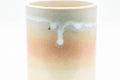 Japanese Teacup - Large Beige Pink and White Drip-Glazed Hagi-yaki Yunomi - 200ml - Tezumi