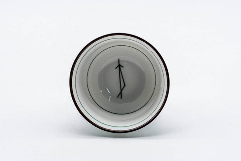 White Porcelain Pine Needle Mino-yaki Yunomi - 100ml