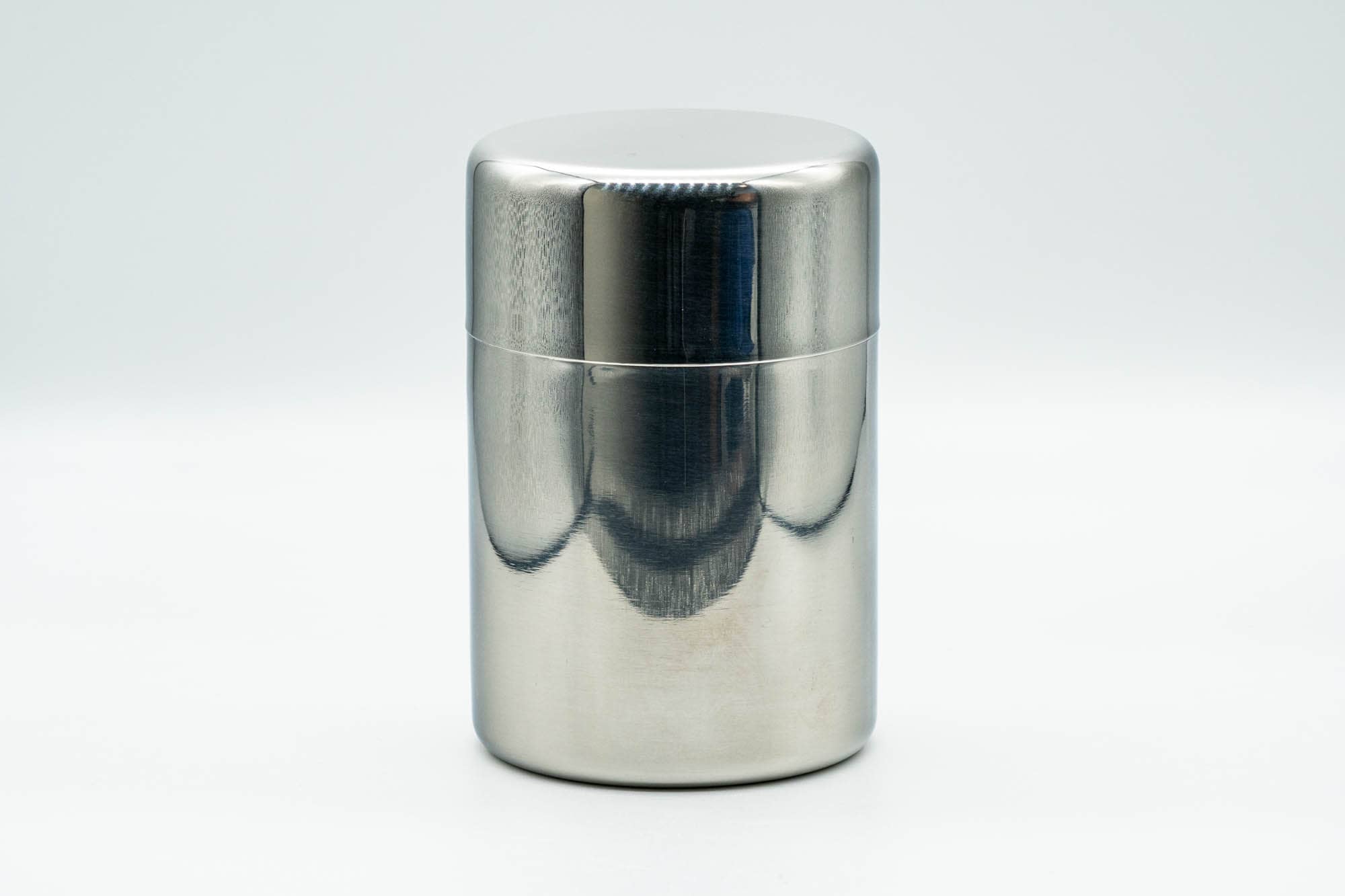 Chazutsu - Silver Stainless Steel Tea Canister - 200ml - Tezumi