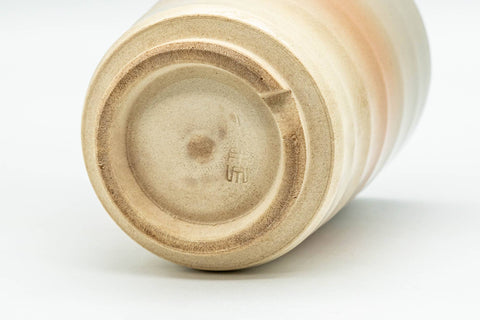 Japanese Teacup - 萩焼 Ribbed Hagi-yaki Yunomi - 140ml