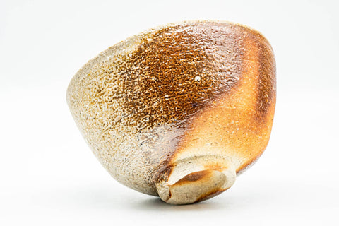 Japanese Matcha Bowl - Earthy Brown Orange Wan-nari Chawan - 250ml