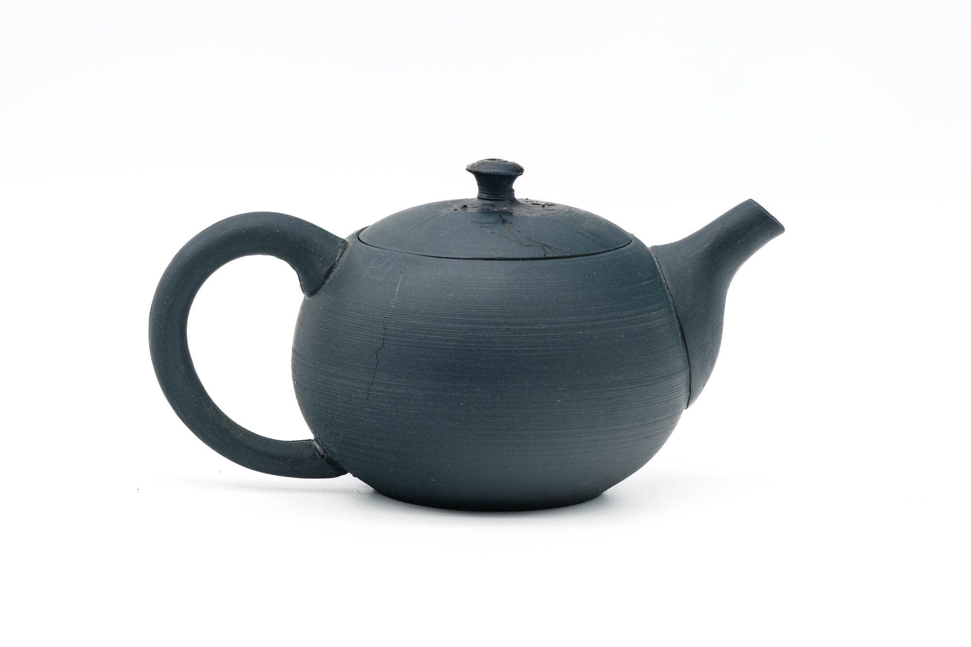 Japanese Kyusu - 原三窯 Genzou Kiln - Blue Mogake Tokoname-yaki Rear-Handled Teapot - 200ml