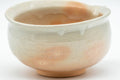 Japanese Tea Set - Hagi-yaki Katakuchi Water Cooler with 5 Guinomi Tea cups - three-quarter view of the katakuchi water cooler