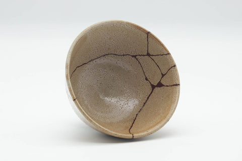 Japanese Matcha Bowl - Kintsugi Kairagi Glazed O-ido Chawan - 300ml