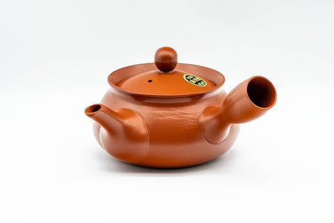 Japanese Tea Set - 光昇 Shoryu Kiln - Floral Engraved Tokoname-yaki Kyusu Teapot with Katakuchi Water Cooler and 5 Yunomi Teacups