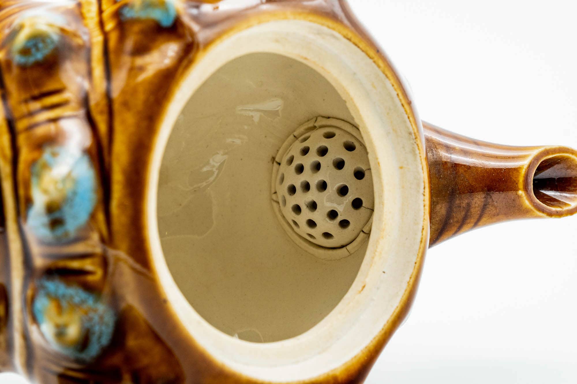 Japanese Kyusu - Crustacean-themed Ceramic Filter Teapot - 200ml