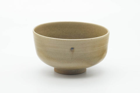 Japanese Matcha Bowl - Abstract Blue Beige Glazed Chawan - 500ml