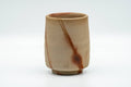 Tezumi — Japanese Teacup - Beige Hidasuki Bizen-yaki Yunomi - 180ml — front view from another angle