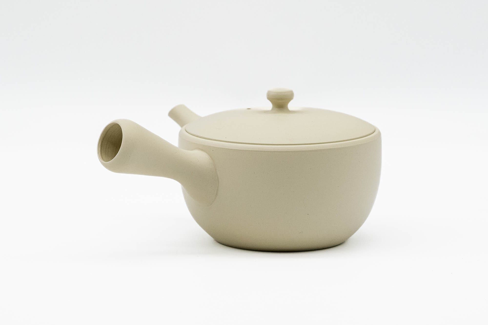 Japanese Kyusu - 陶仙窯 Tosen Kiln - White Tokoname Teapot - 200ml