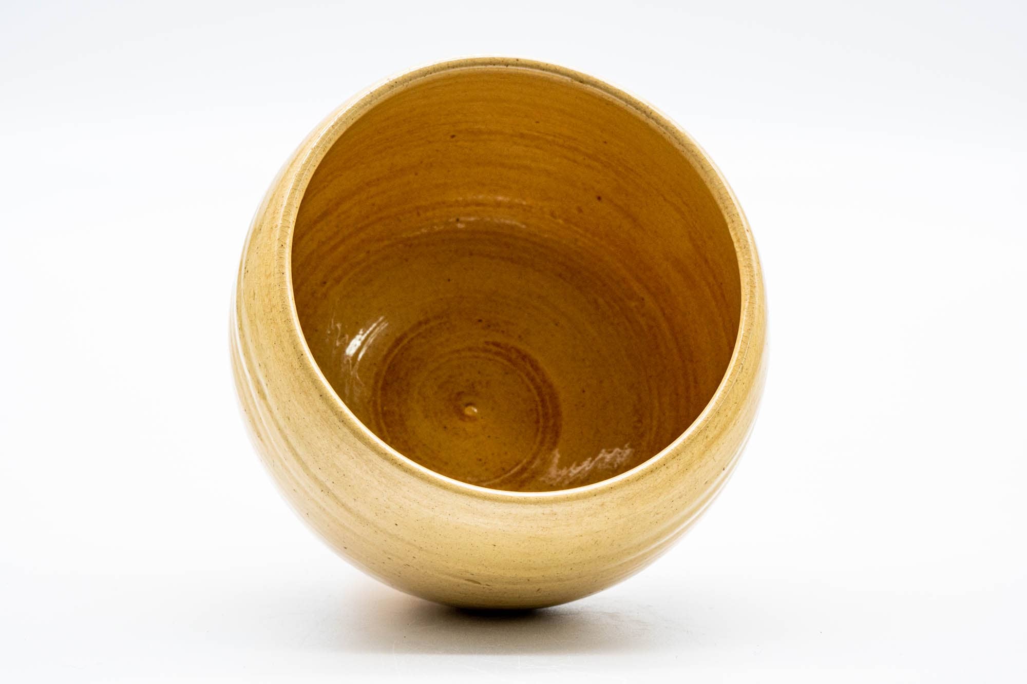 Japanese Matcha Bowl - Beige Glazed Wa-nari Chawan - 350ml