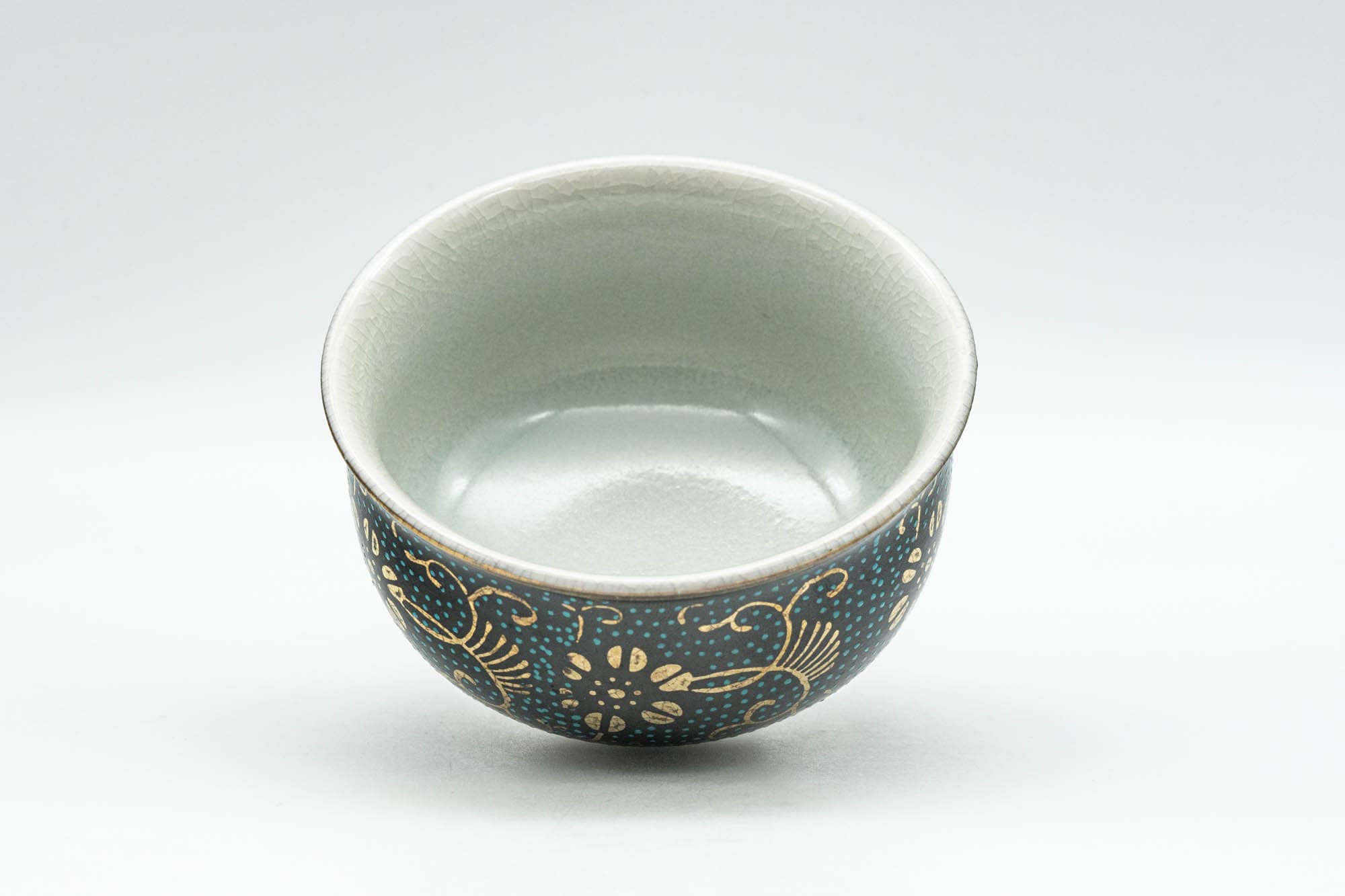 Tezumi Kutani-yaki Yunomi Teacup - Thumbnail 4
