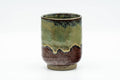Japanese Teacup - Brown Green Hare's Fur Drip-Glazed Yunomi - 160ml - Tezumi