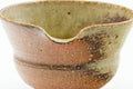 Tezumi — Japanese Katakuchi - Ash Glazed Shigaraki-yaki Spouted Water Cooler - 80ml — inverted showing the foot ring