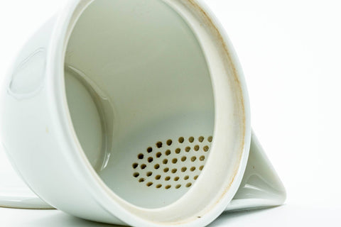 Japanese Houhin - White Porcelain Arita-yaki Ceramic Filter Teapot - 140ml