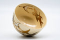 Tezumi — Japanese Matcha Bowl - Golden Egrets Kyo-yaki Chawan - 300ml — three-quarter view