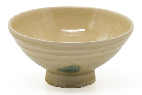 Japanese Matcha Bowl - Yellow Ki-Seto Glazed Summer Chawan - 325ml